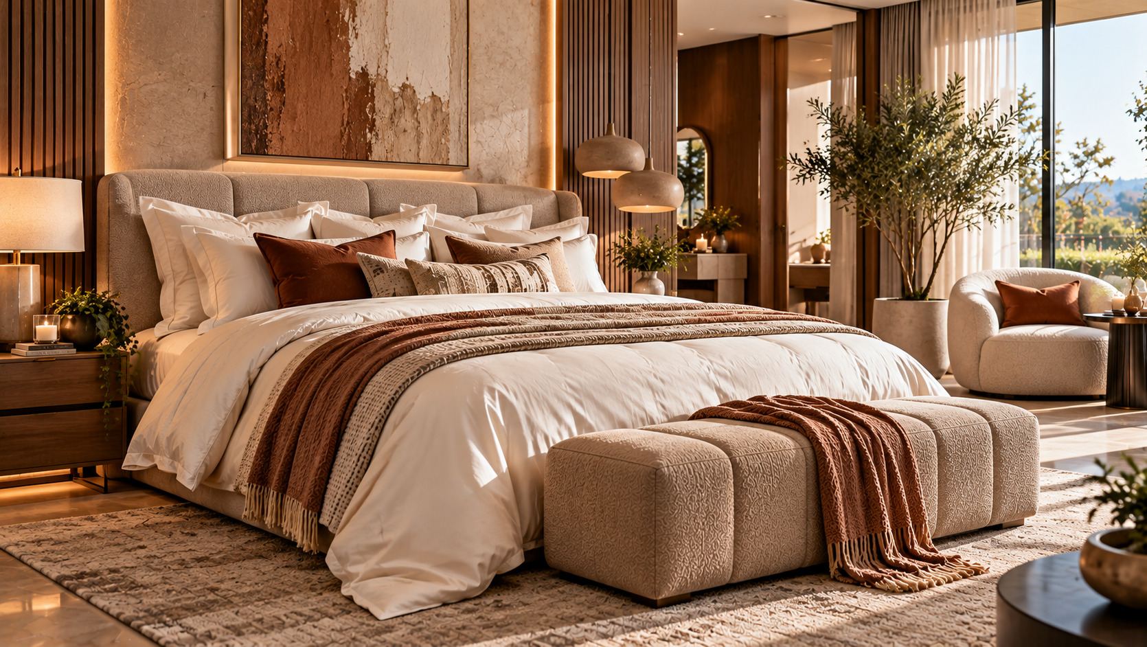 Illustrative scene representing Beds & Pillows